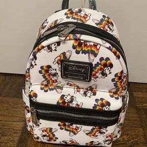NWT Loungefly Mickey Mouse Rainbow Backpack